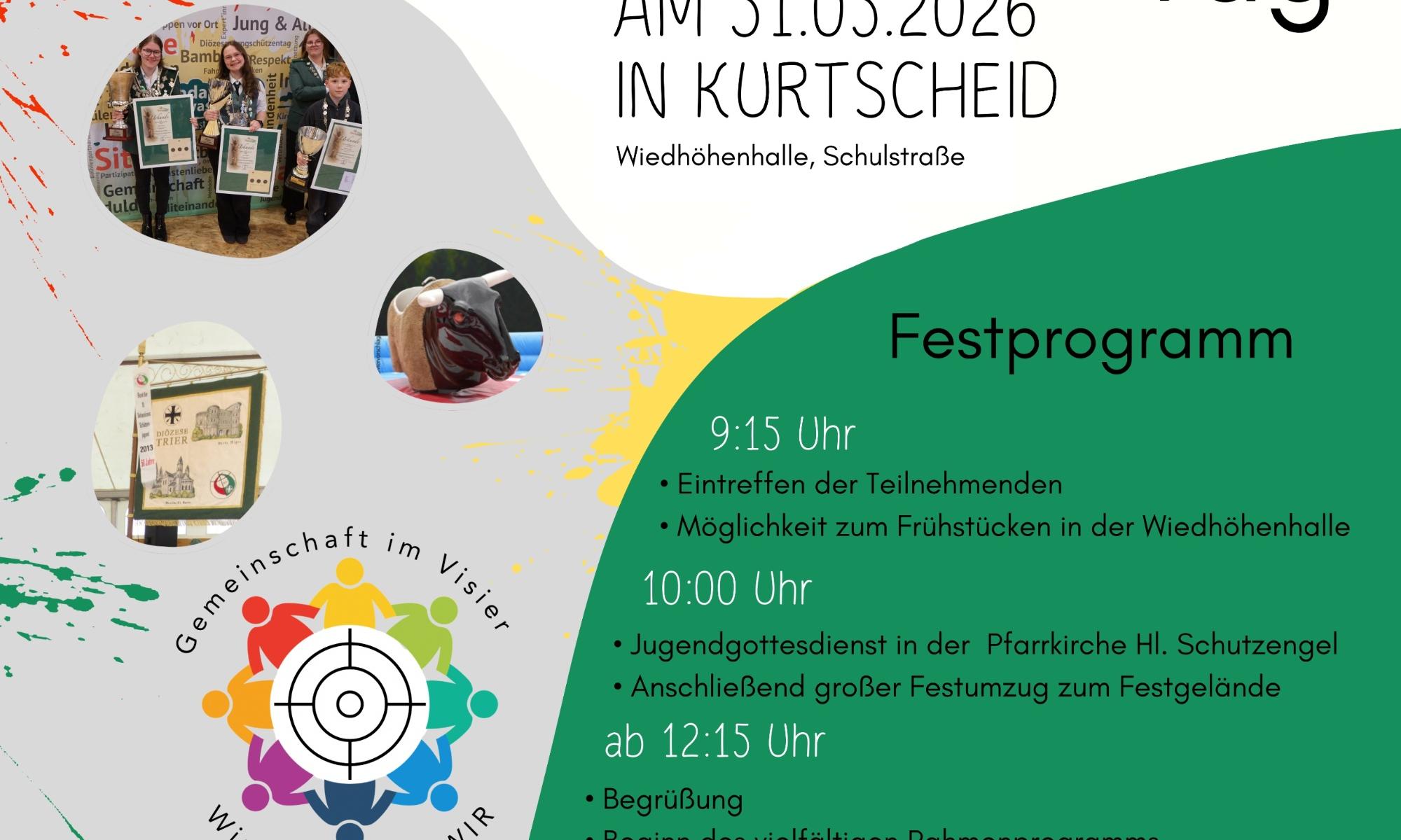 Herzliche Einladung zu unserem Diözesanjungschützentag am 31.05.2026 in Kurtscheid